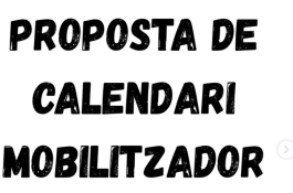 PROPOSTA DE FULL DE RUTA DE MOBILITZACIONS | NOVEMBRE – GENER/FEBRER.