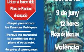 Intersindical Valenciana es manifestarà junt a la COESPE per les pensions públiques