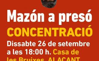 Concentració a Alacant amb les associacions de víctimes de la dana per denunciar la impunitat de Mazón